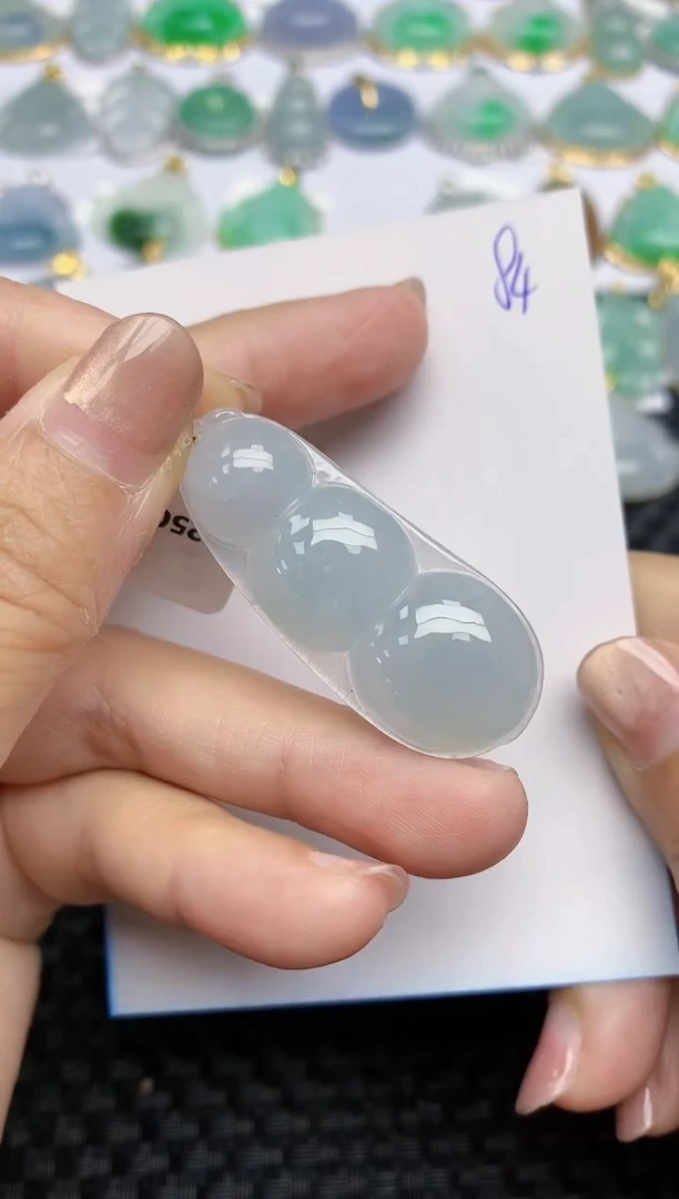 【闪购商品】翡翠颈饰18K金镶嵌天然A货翡翠 84