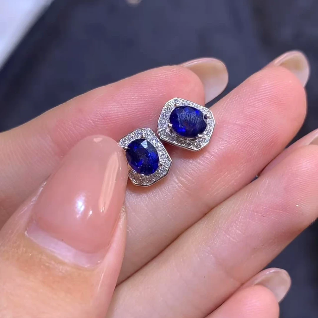 【逍遥】蓝宝石耳饰*001/56/多样性发/1对