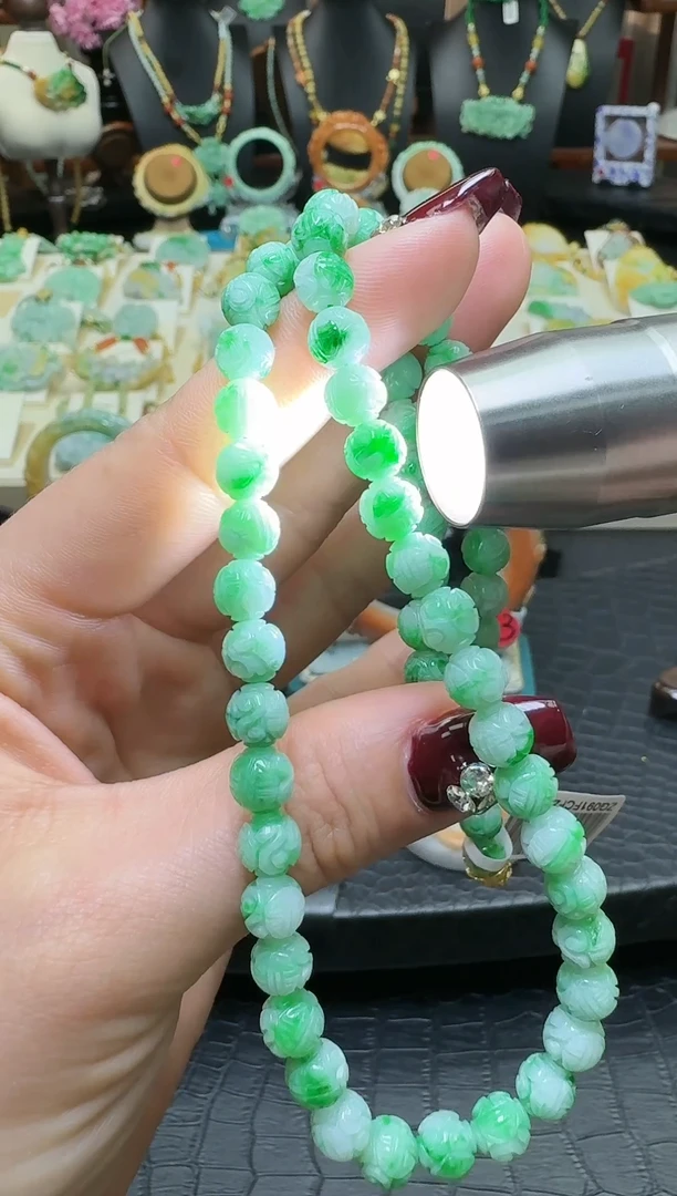 【闪购商品】翡翠颈饰未镶嵌天然翡翠雕刻项链6-7