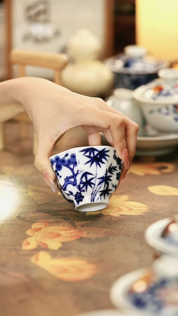 陶瓷手工手绘茶器-87