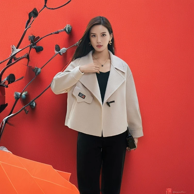 短款网红羊毛时尚气质秋冬