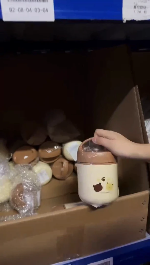 盖子款高硼硅钢化耐热玻璃 小熊