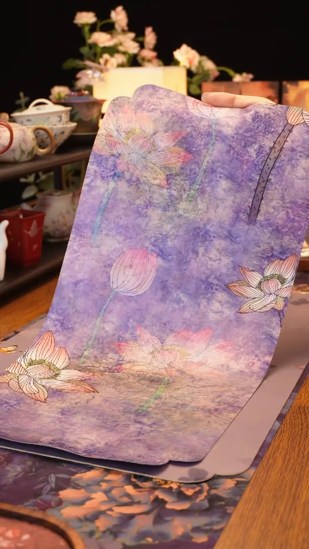 【闪购商品】紫色荷花茶席·····