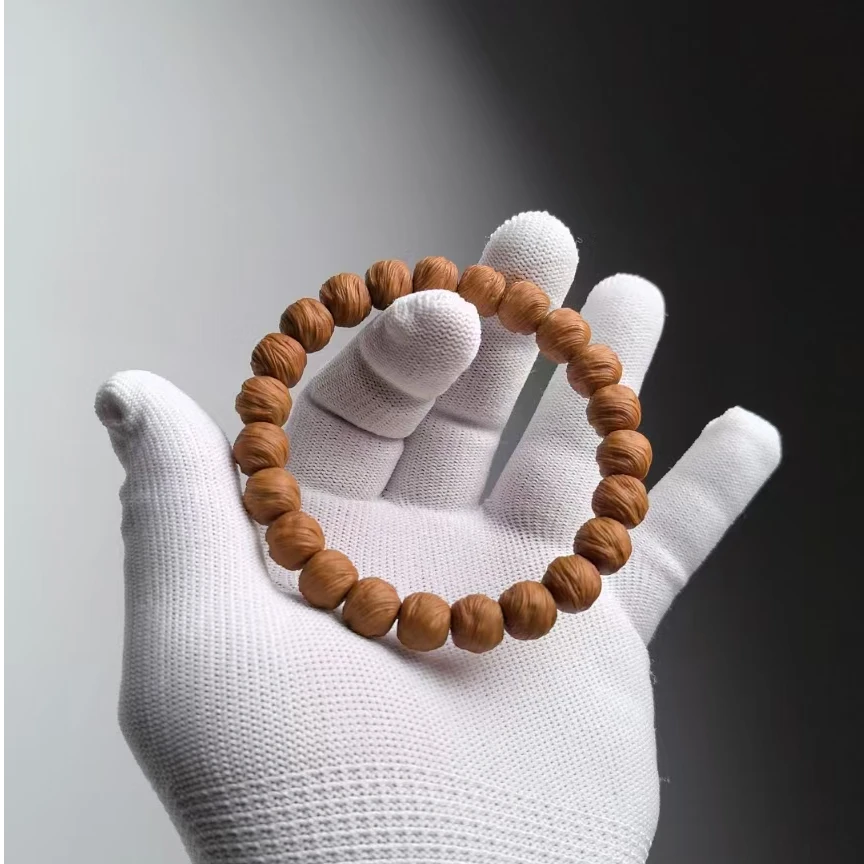龙渊出品-原皮金丝鬼印高品质毕业级猴头核桃手串高端