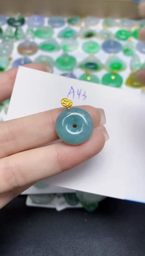 颈饰未镶嵌翡翠天然缅甸翡翠A货翡翠百元以上9元证书费自理