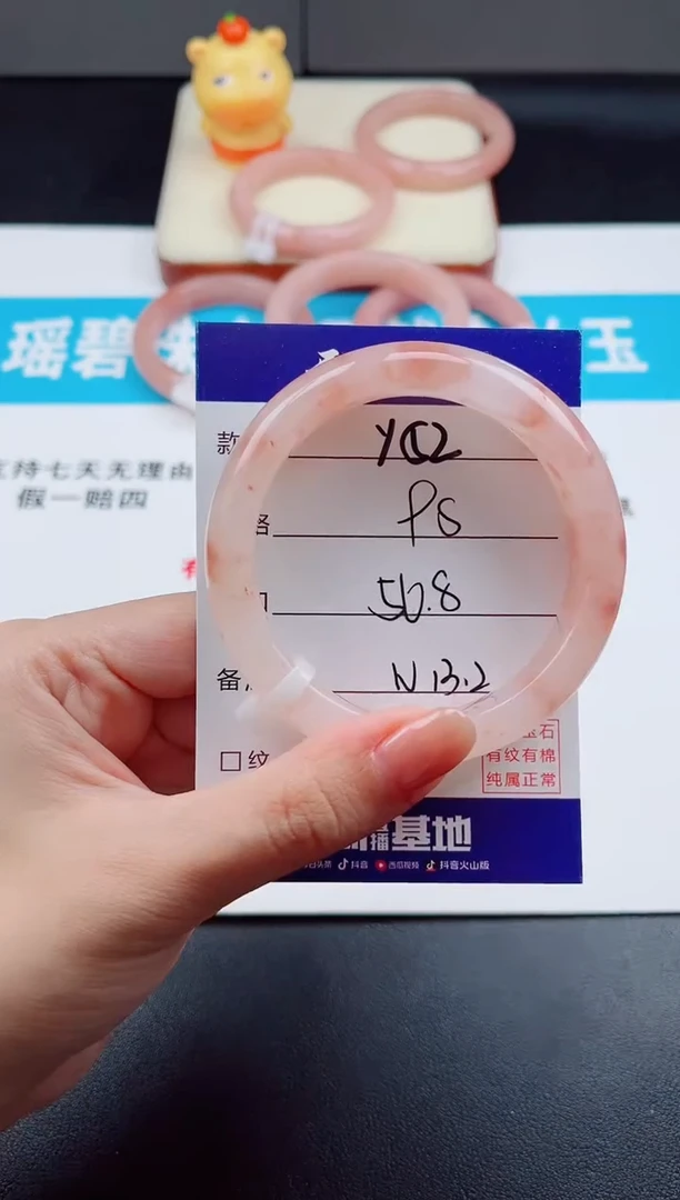 未镶嵌手镯石英质玉Y52  -  56.8