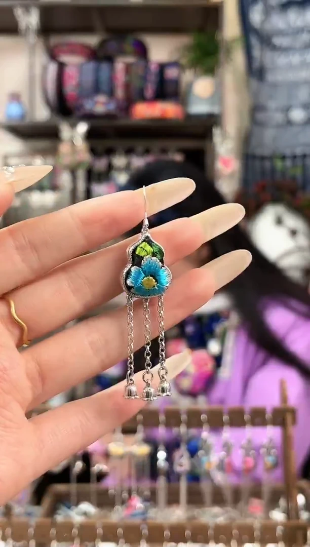 织绣民族风非遗老绣苗银饰品908