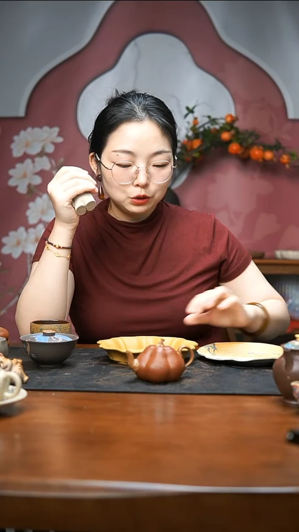 茶壶紫砂早**起光素南瓜壶