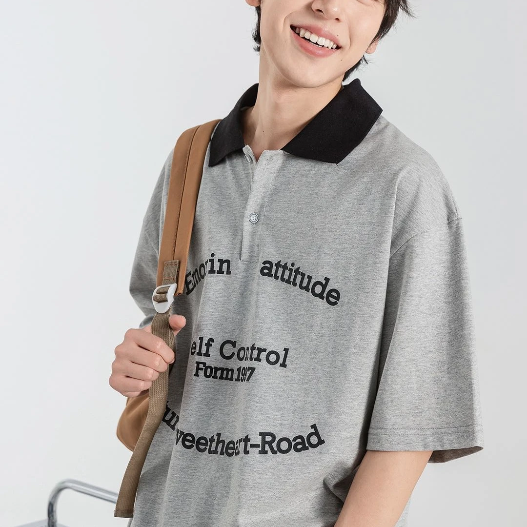 27190高端专享老林家夏季天花板男宝短袖花灰（B）