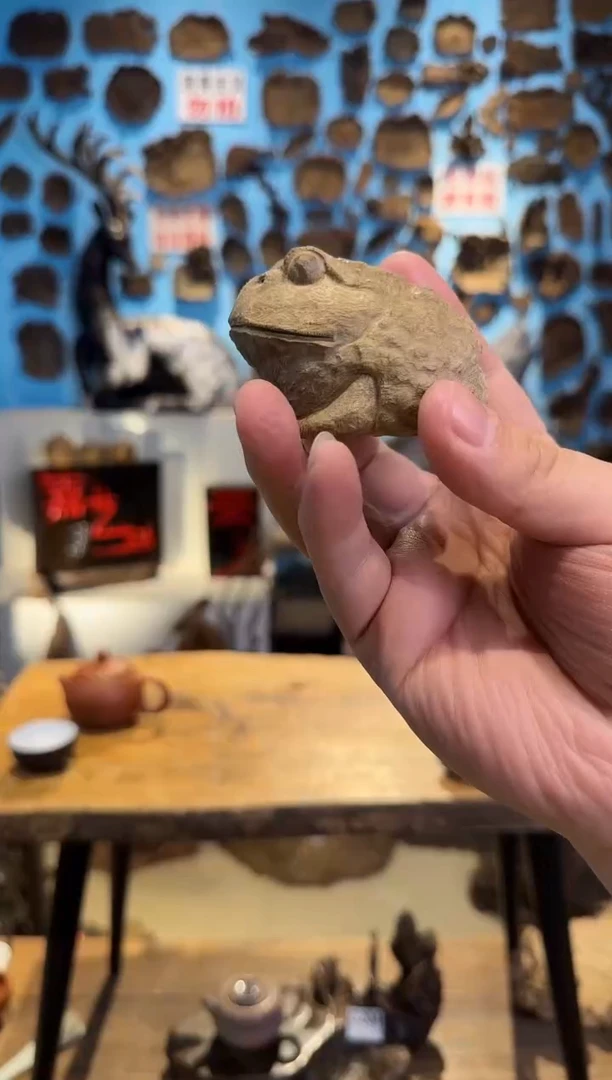 【闪购商品】木乌木金丝楠角蛙