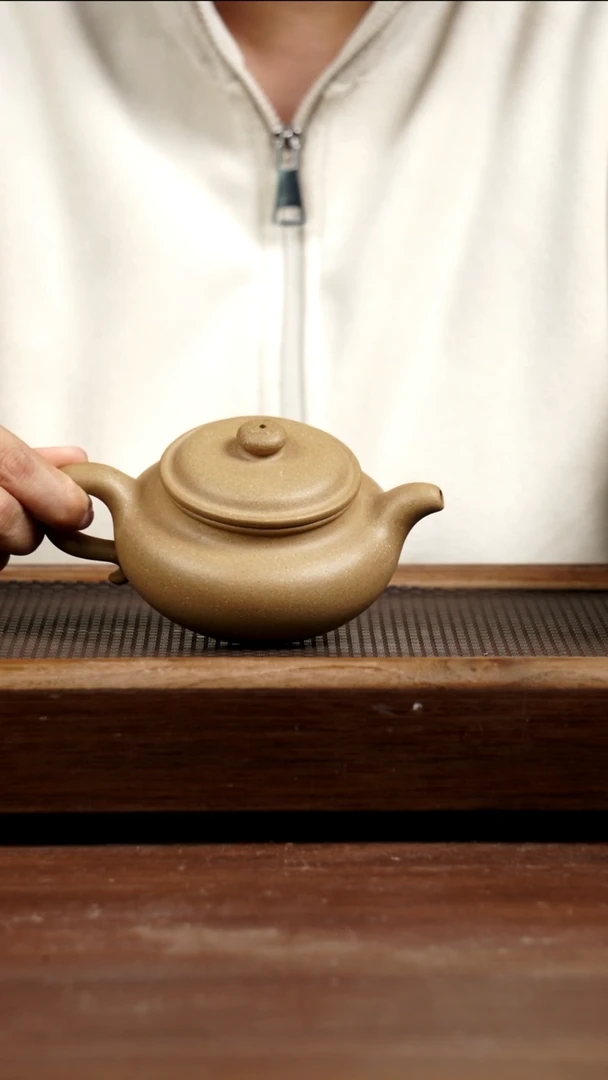 茶壶紫砂四号井墨绿泥仿古225CC