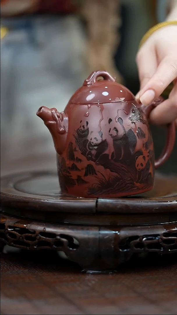 茶壶紫砂宜兴紫砂岁颐传砂原矿全手12