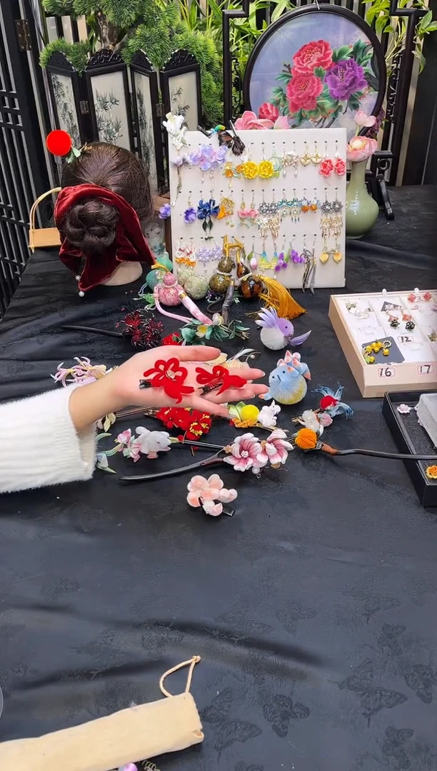 织绣布*丁非遗手工苏绣饰品