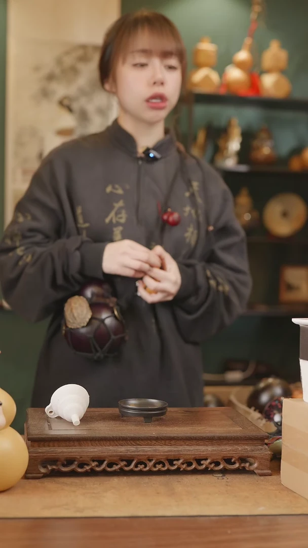 【闪购商品】119号精品天然大漆工艺防渗内胆酒葫芦~