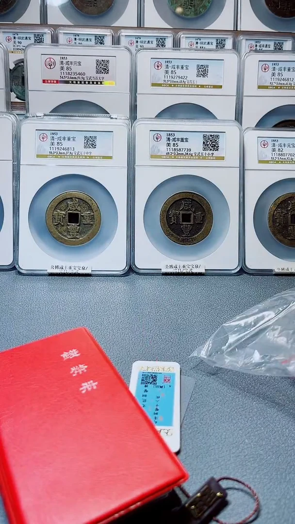 铜A649闻德大清铜币12枚册