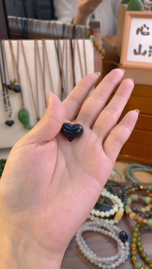 手链未镶嵌和田玉墨玉