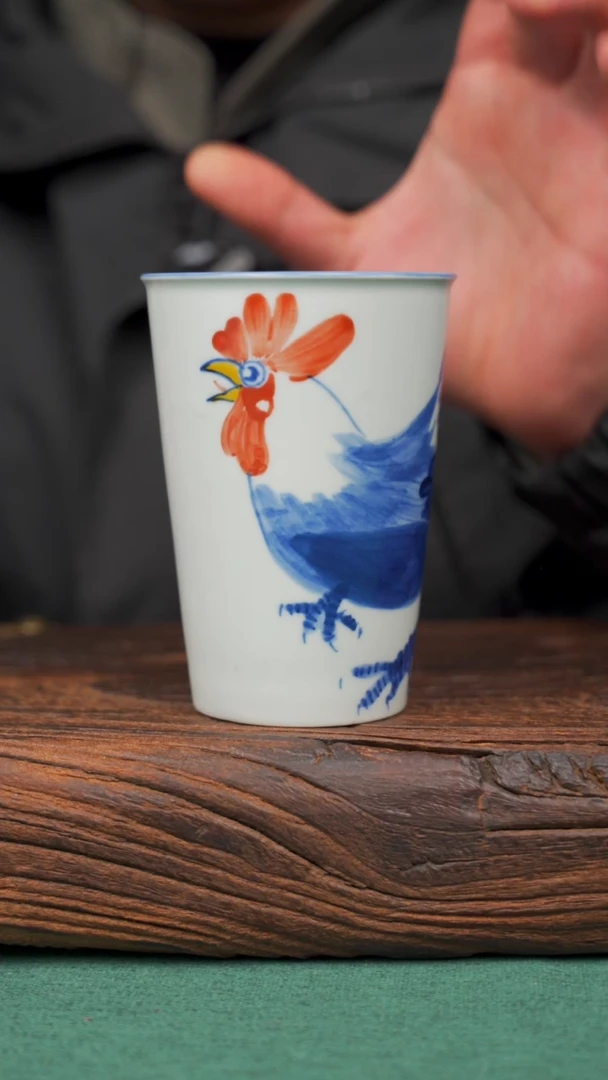 【闪购商品】瓷片87 景德镇杯釉下手工手绘瓷器