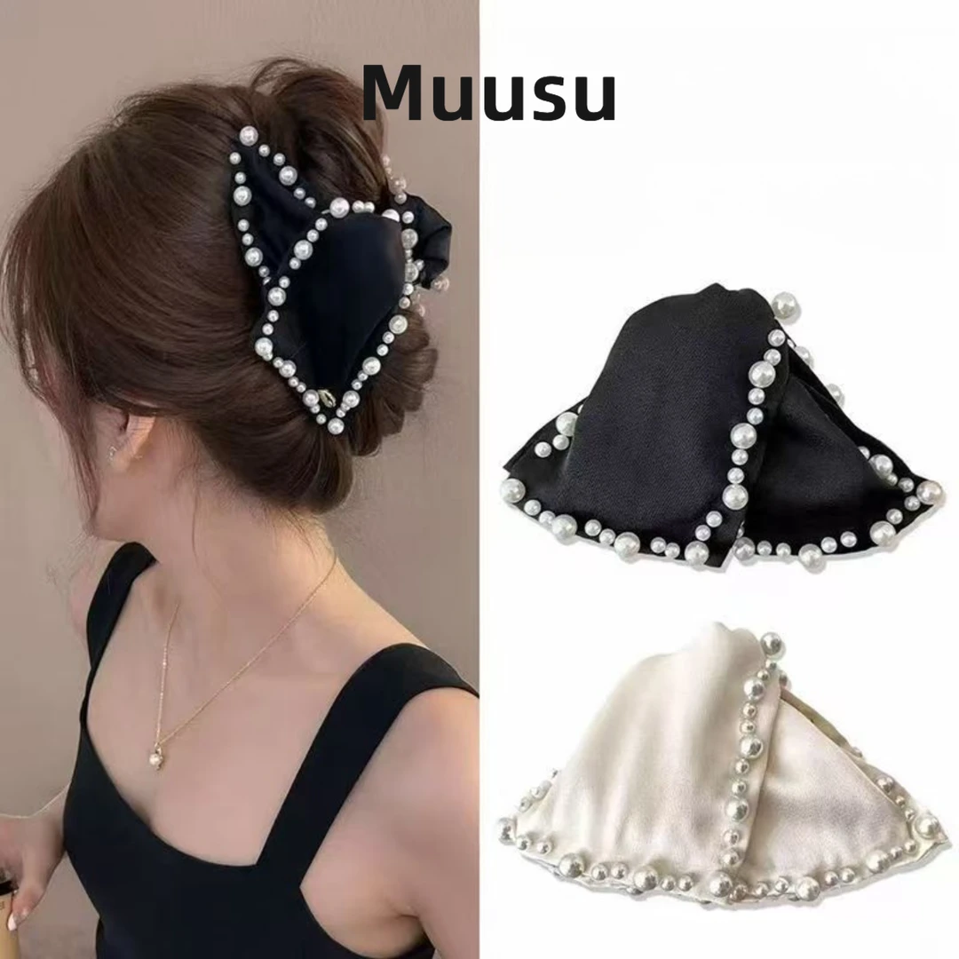 【Muusu】新款三角抓夹女高级感后脑勺盘发鲨鱼夹发卡百搭头饰