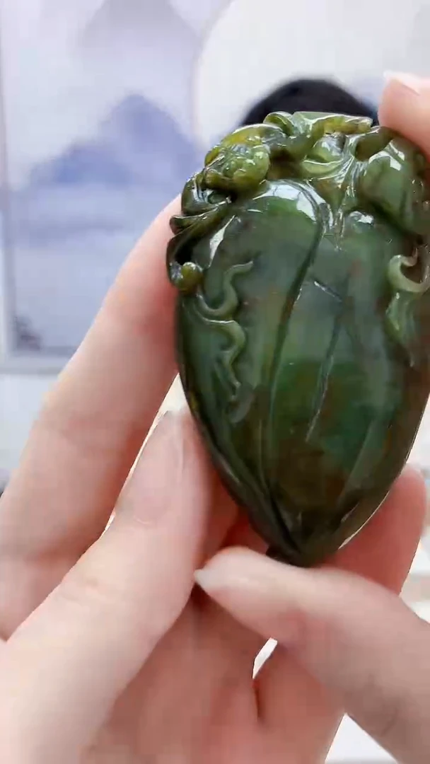 未镶嵌定制翡翠4917ry-毛货挂件12