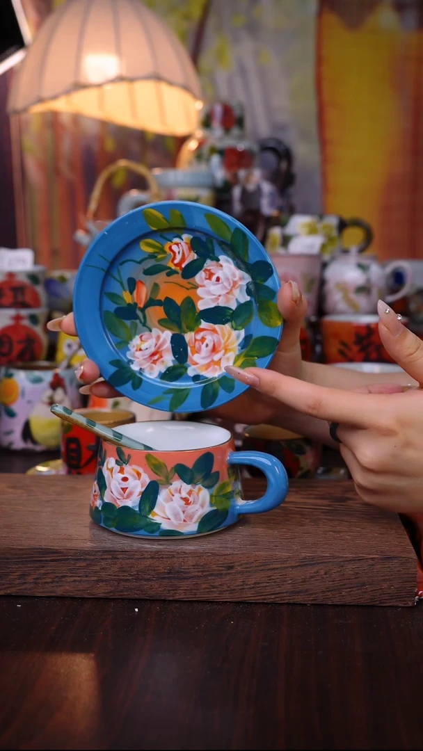 杯子泥垚手作 景德镇手工手绘陶瓷器物