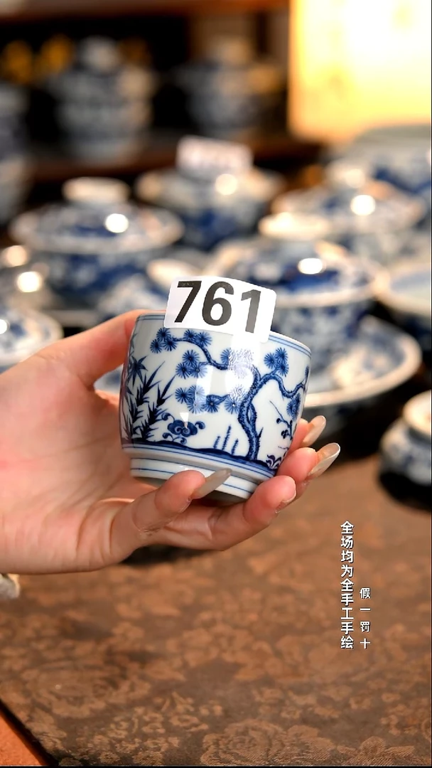 景德镇全手工手绘柴窑茶器福利