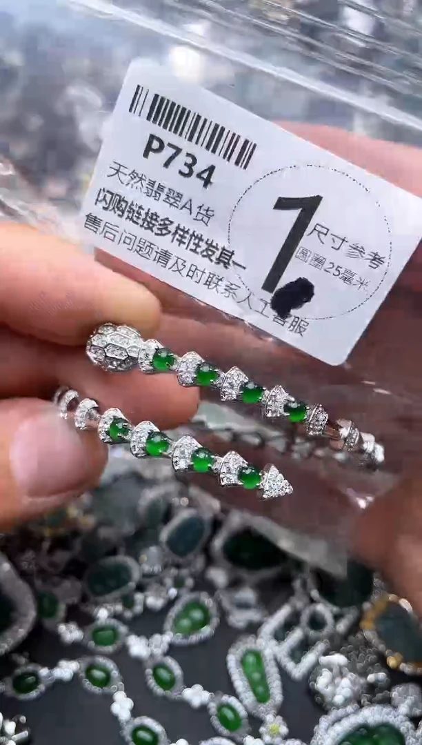 【闪购商品】翡翠颈饰未镶嵌P734手镯