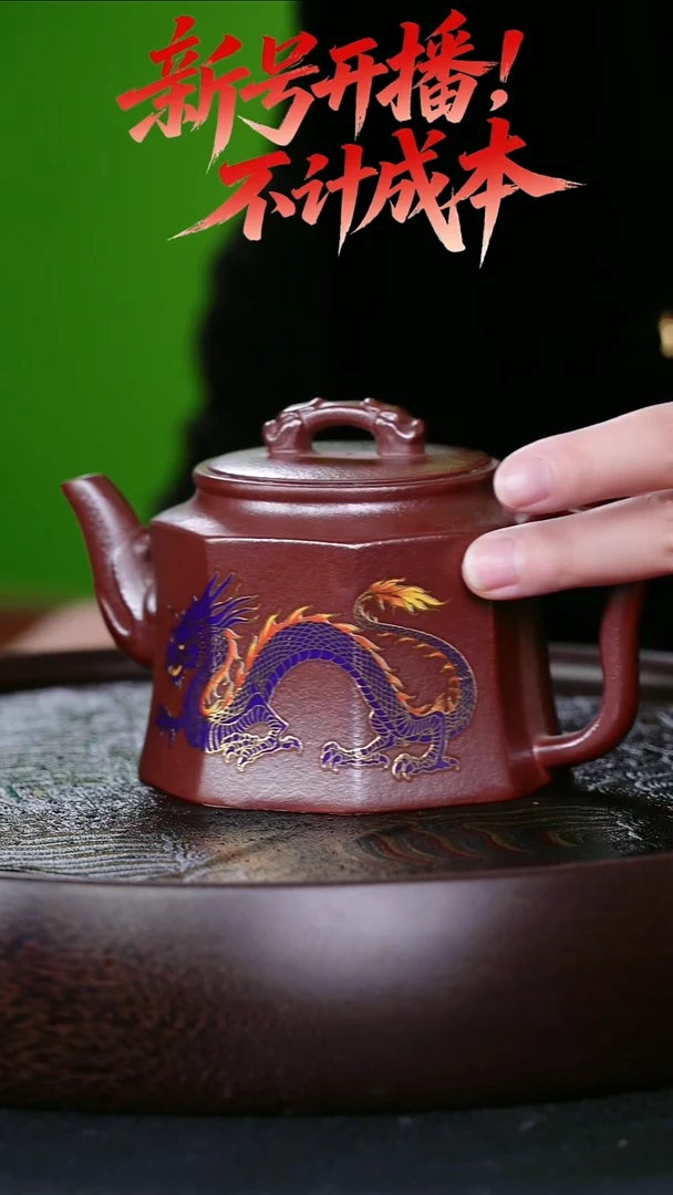 茶壶紫砂宜兴紫砂壶变色龙