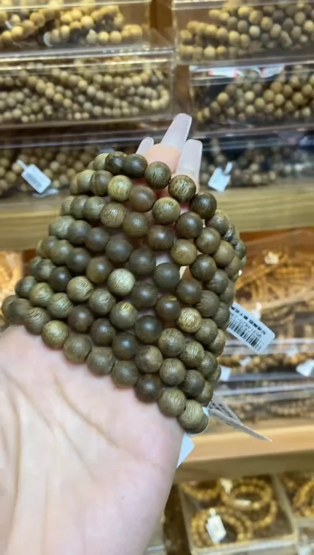 手串沉香文莱圆珠单圈0.9多样性发其一