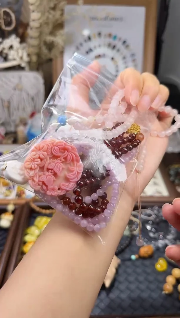 天然辰砂豆***豆合单50*6