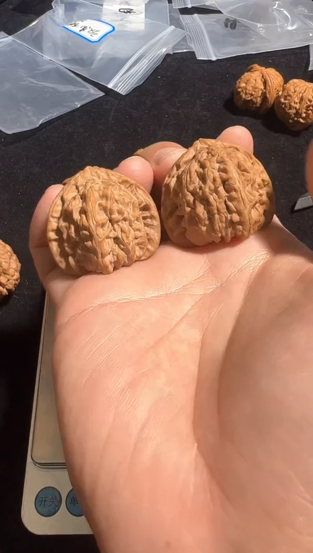 把件核桃37.8尺全品三角白