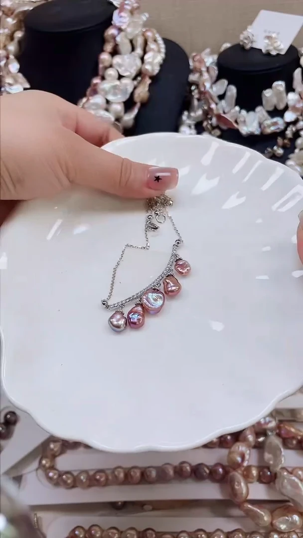 未镶嵌项链淡水珍珠【纯恬饰品】