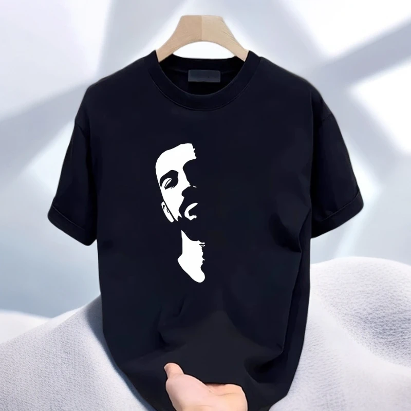 仓石一树美式痞帅短袖T恤男士2025夏季潮牌街头宽松百搭圆领上衣