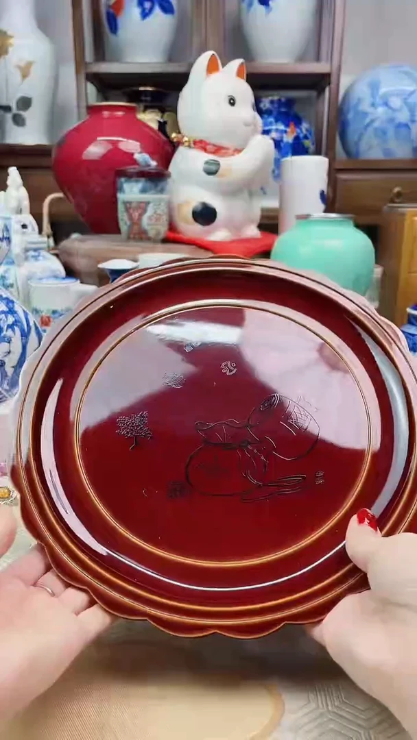 【闪购商品】盘日产大漆实木壶承