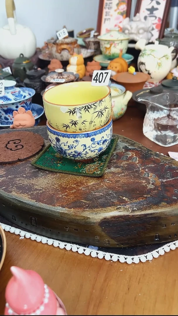 【茶瓷物语】两个茶杯407