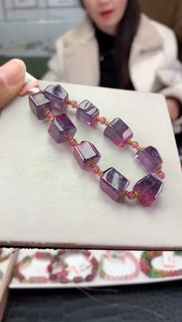 未镶嵌手串碧玺多样性发一条