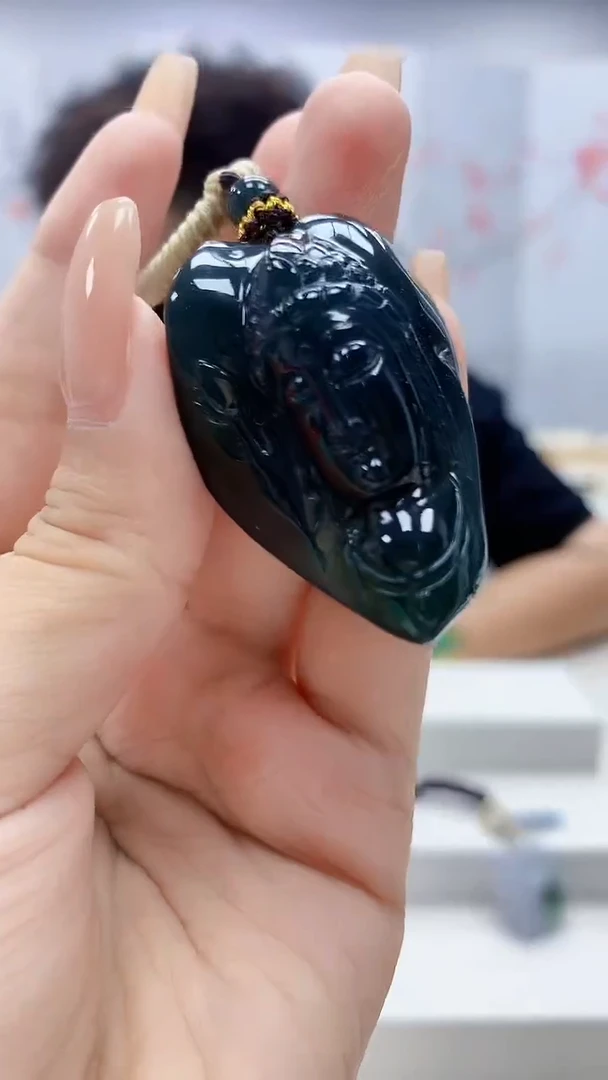 定制翡翠未镶嵌4688xx-毛货挂件17