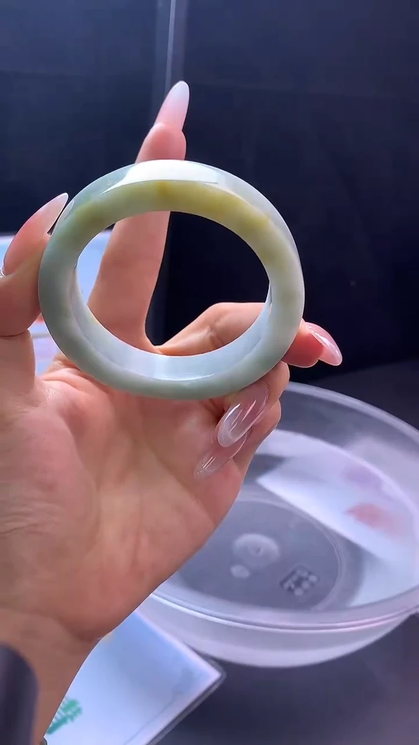 定制翡翠手镯未镶嵌14 55-58