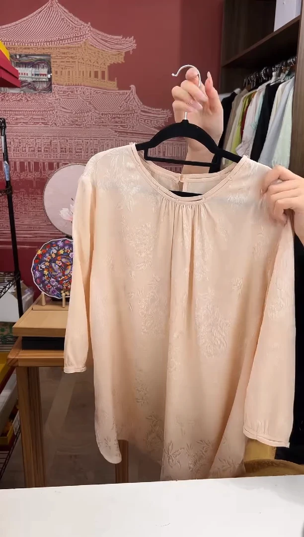 刺绣L 桑蚕丝小衫 8k091