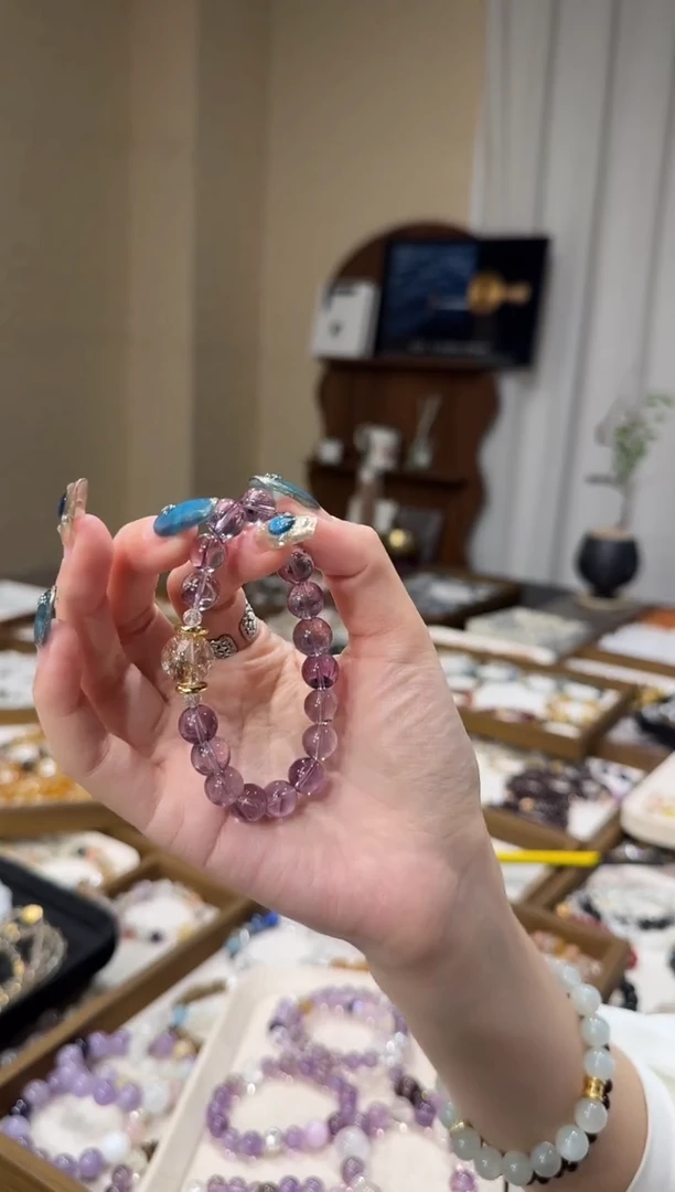 水晶摆件未镶嵌巴西紫水闪灵