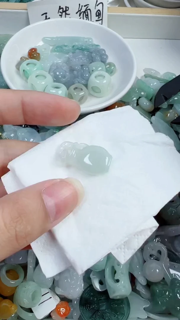 散珠翡翠10号链接，A货翡翠