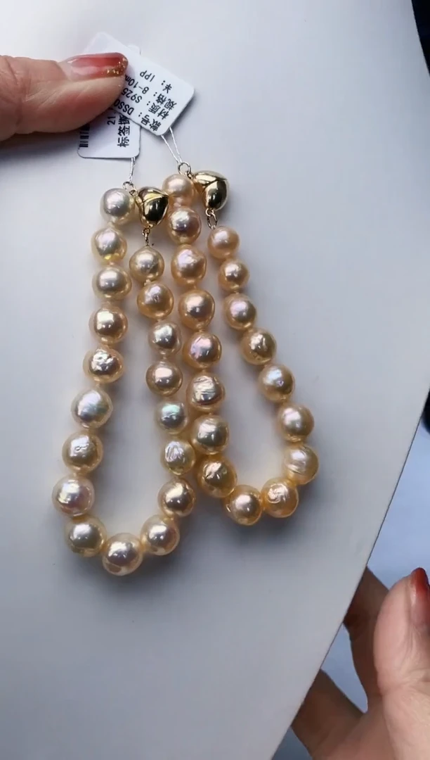 银S925镶嵌手链淡水珍珠Y淡水手链多样性发一