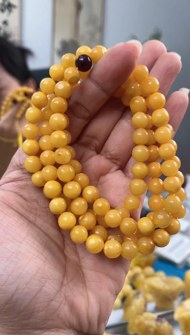 【闪购商品】蜜蜡裸石未镶嵌天然琥珀蜜蜡108