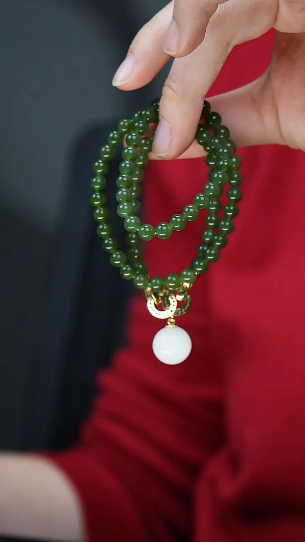 项链未镶嵌和田玉（碧玉）46