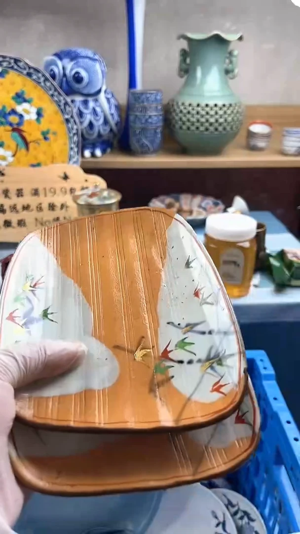 瓷片小*哥英歌瓷器满19.9包邮