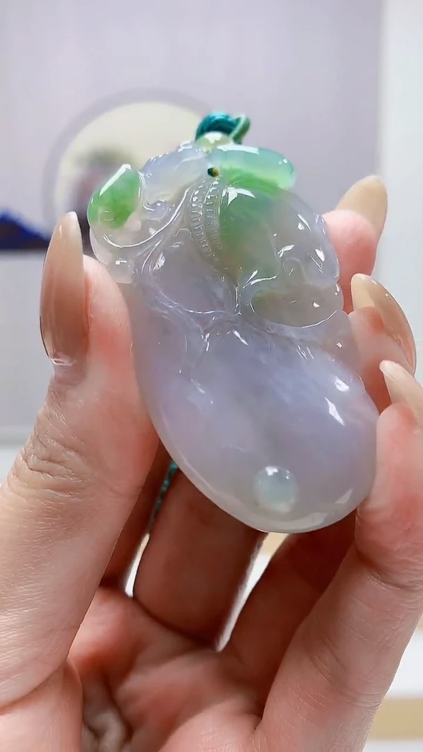未镶嵌定制翡翠4917MM-毛货挂件135