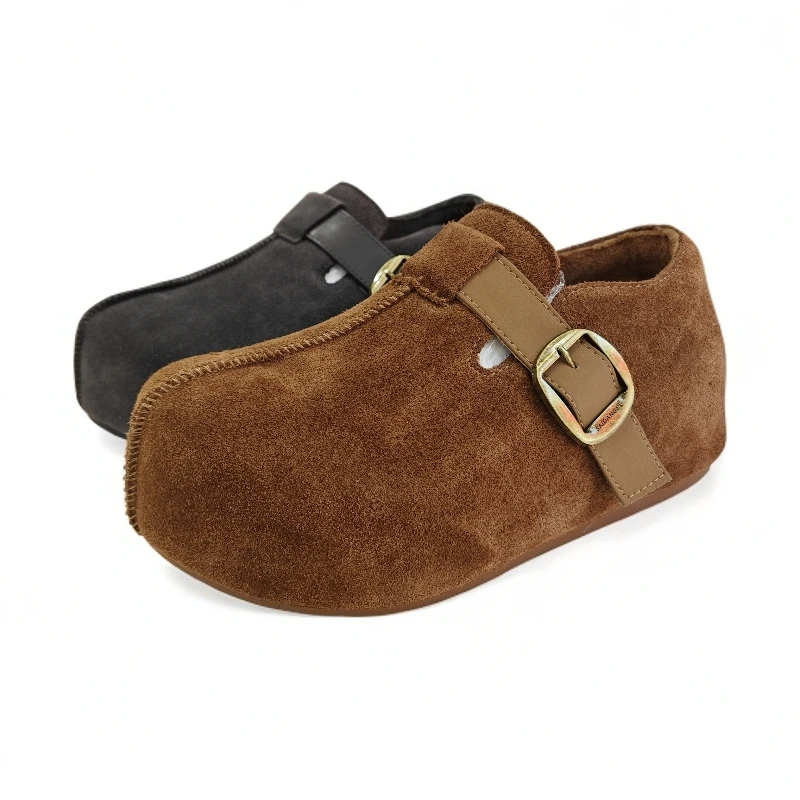 25秋冬新款内增高4CM博肯鞋磨砂皮百搭加绒79-109