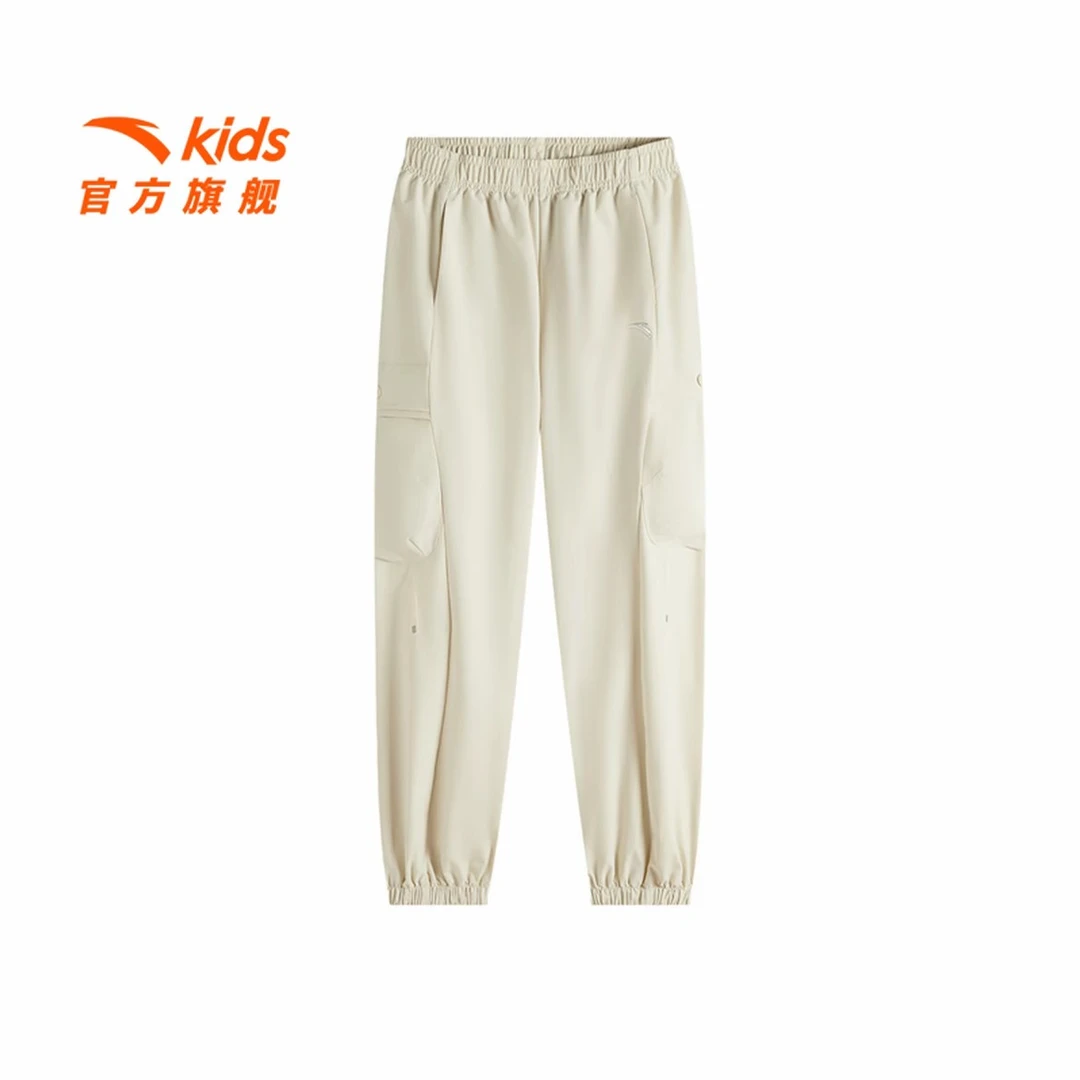 安踏儿童男大童运动长裤舒适高弹力动感风宽松运动裤/T52517501