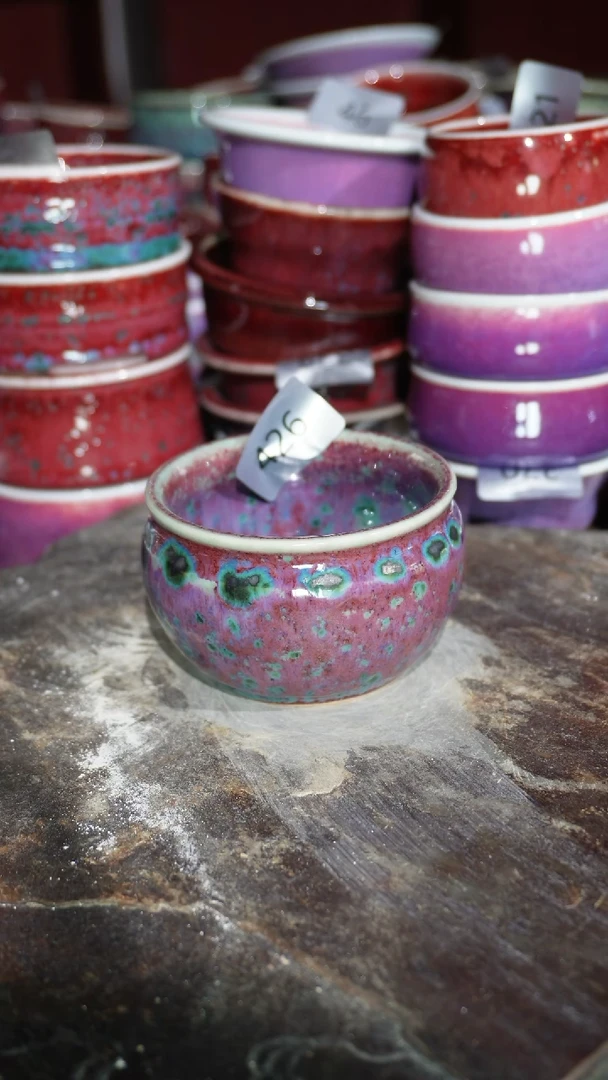 摆件陶精品窑变钧瓷茶器