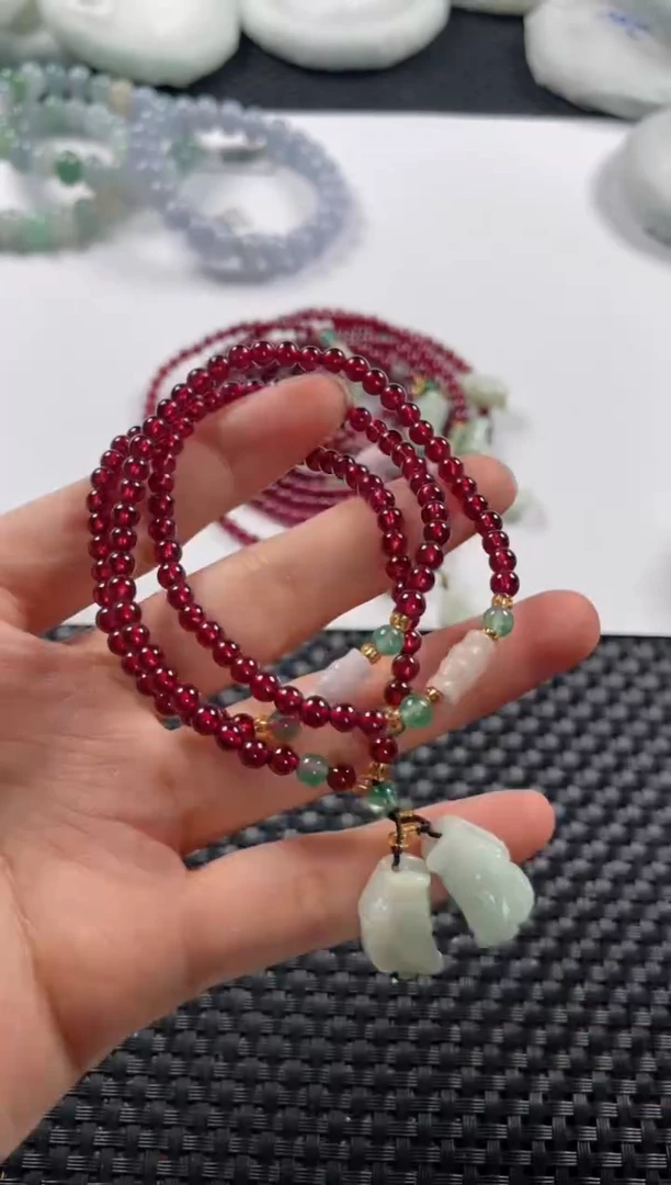 未镶嵌手链石榴石4（多样性发一件）