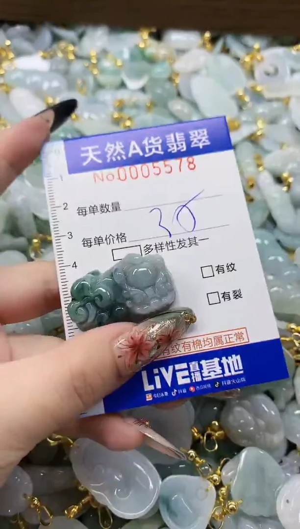颈饰未镶嵌翡翠天然A货翡翠